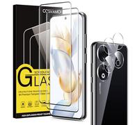 Coiwxmoi Vetro Temperato per Honor 90, 2 Pezzi Pellicola Protettiva Anti Graffio con 3 Pezzi Pellicola Fotocamera, 9H Anti-Graffio Ultra HD Trasparente Vetrino Protezione Schermo