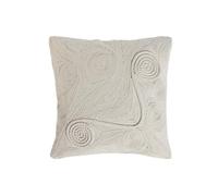 COJIN ALGODON 45X45 836 GR, BORDADO A MANO BLANCO