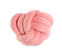 COJIN POLIESTER 27X27 BOLA NUDO ROSA