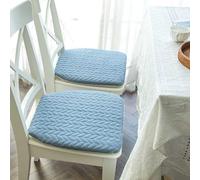 Cojines para Silla de comedor (2 unidades, con lazos y funda extraíble). Funda lavable a máquina para cocina, Sala, Patio, jardín y terraza.