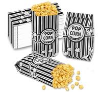 Cokeesun 300 sacchetti popcorn per popcorn piccoli, Movie Night Party, popcorn mais, macchina per popcorn per cinema, serate cinema, compleanno dei bambini e festa di notte, nero e bianco, 21 x 9 x 6