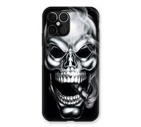 Cokitec CoqueDiscount - Cover per iPhone 12 Pro Max, motivo: teschio fumo, multicolore