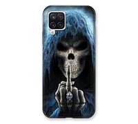 Cokitec - Cover per Samsung Galaxy A12, motivo: teschio, multicolore