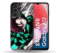Cokitec Cover per Samsung Galaxy A13 / A04S Manga Demon Slayer Tanjiro, multicolore