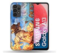 Cokitec Cover per Samsung Galaxy A13 / A04S Manga One Piece Ace Color, Multicolore