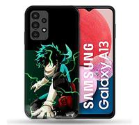 Cokitec Cover per Samsung Galaxy A13 Manga My Hero Academia Deku, multicolore