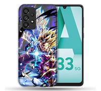 Cokitec Cover per Samsung Galaxy A33 5G Manga Dragon Ball Sangohan Duo, multicolore