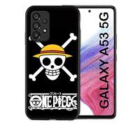 Cokitec Cover per Samsung Galaxy A53 5G Manga One Piece Testa di Morte, Multicolore