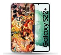 Cokitec Cover per Samsung Galaxy S22 Plus Manga One Piece Nakama, multicolore