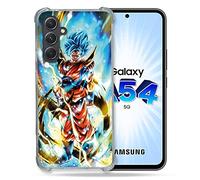 Cokitec Cover rinforzata in vetro temperato per Samsung Galaxy A54 5G Manga Dragon Ball Sangoku, colore: Bianco