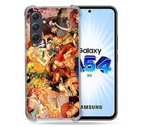 Cokitec Cover rinforzata in vetro temperato per Samsung Galaxy A54 5G Manga One Piece Nakama