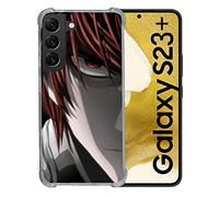Cokitec Cover rinforzata in vetro temperato per Samsung Galaxy S23 Plus Manga Death Note Kira