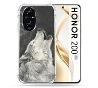 Cokitec Cover rinforzata per Honor 200 5G Animal Lup Hurling