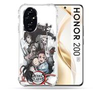 Cokitec Cover rinforzata per Honor 200 5G Manga Demon Slayer Bianco