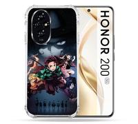 Cokitec Cover rinforzata per Honor 200 5G Manga Demon Slayer Nero