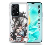 Cokitec Cover rinforzata per Honor 200 Lite 5G Manga Demon Slayer Bianco