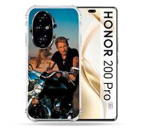 Cokitec Cover rinforzata per Honor 200 Pro 5G Musica Johnny Hallyday Moto