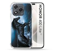 Cokitec Cover rinforzata per Honor 400 Lite 5G Animal Horse Nero