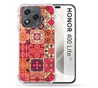 Cokitec Cover rinforzata per Honor 400 Lite 5G Texture Piastrella Cemento Rosso