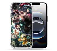 Cokitec Cover rinforzata per iPhone 16e Manga Demon Slayer Gruppo