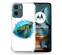Cokitec Cover rinforzata per Motorola G05 / E15 Animal Tartaruga Bianco Multicolore