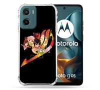 Cokitec Cover rinforzata per Motorola G05 / E15 Manga Fairy Tail Logo Nero