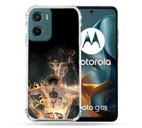 Cokitec Cover rinforzata per Motorola G05 / E15 Manga One Piece Ace Nero