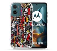 Cokitec Cover rinforzata per Motorola G05 / E15 Musica Rock Group