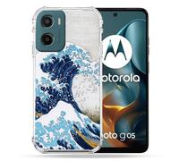 Cokitec Cover rinforzata per Motorola G05 / E15 Pittura La Grande Onda