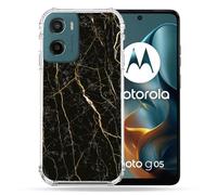 Cokitec Cover rinforzata per Motorola G05 / E15 Texture Marmo Nero