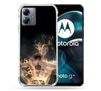 Cokitec Cover rinforzata per Motorola G14 4G Manga One Piece Ace Nero