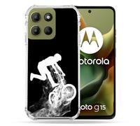 Cokitec Cover rinforzata per Motorola G15 Sport MTB Nero