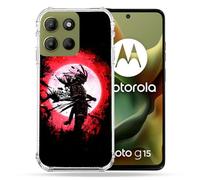 Cokitec Cover rinforzata per Motorola G15 Viaggi Giappone Samourai