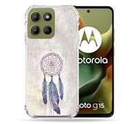 Cokitec Cover rinforzata per Motorola G15 Zen Actrape Reve, colore: Bianco