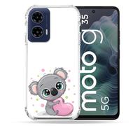 Cokitec Cover rinforzata per Motorola G35 5G Animal Koala C?ur