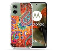 Cokitec Cover rinforzata per Motorola G55 5G Flower Psychedelic