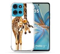 Cokitec Cover rinforzata per Motorola G75 5G Animal Giraffa, colore: Bianco