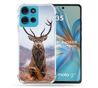 Cokitec Cover rinforzata per Motorola G75 5G Caccia Capriolo Montagna
