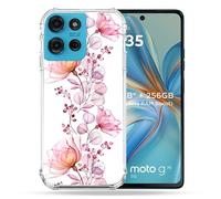 Cokitec Cover rinforzata per Motorola G75 5G Fiore Eclosion