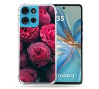 Cokitec Cover rinforzata per Motorola G75 5G fiore peonia