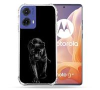 Cokitec Cover rinforzata per Motorola G85 5G Animale Pantera Nero