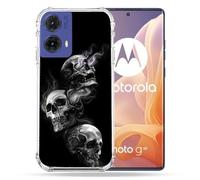Cokitec Cover rinforzata per Motorola G85 5G con teschio Tripla