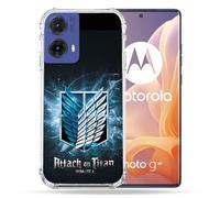 Cokitec Cover rinforzata per Motorola G85 5G Manga Attack Titans Nero