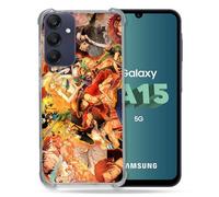 Cokitec Cover rinforzata per Samsung Galaxy A15 4G / 5G Manga One Piece Nakama