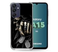 Cokitec Cover rinforzata per Samsung Galaxy A15 4G / 5G / Tete de morte Your Next