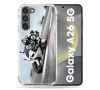 Cokitec Cover rinforzata per Samsung Galaxy A26 5G Moto Racing GP Bianco