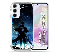 Cokitec Cover rinforzata per Samsung Galaxy A35 5G Manga Attack Titans Levi