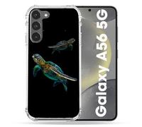Cokitec Cover rinforzata per Samsung Galaxy A56 5G Animale Tartaruga Nero Multicolore