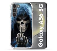 Cokitec Cover rinforzata per Samsung Galaxy A56 5G con teschio