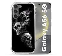 Cokitec Cover rinforzata per Samsung Galaxy A56 5G con teschio triplo